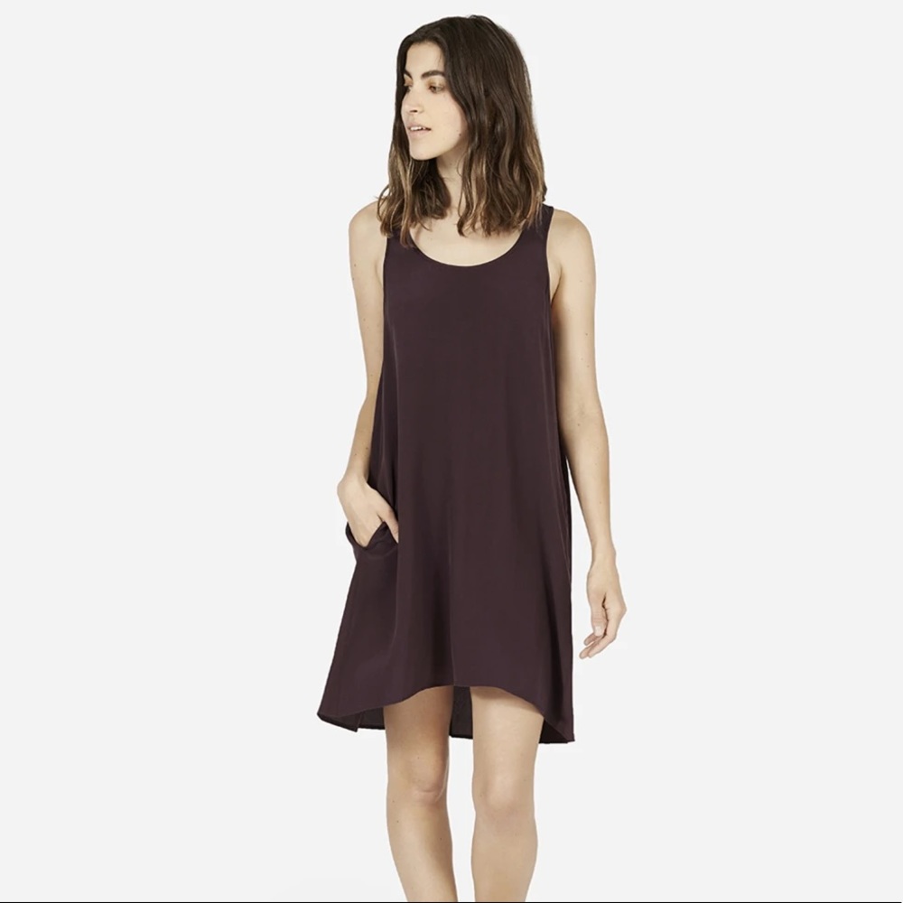 Everlane | Eggplant Purple 100% Silk Tank Dress